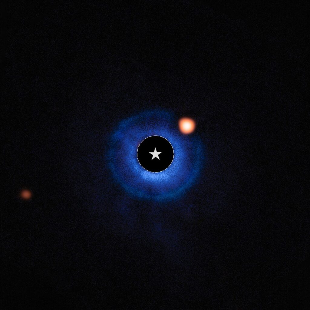 El telescopio James Webb captura su primera imagen directa de un exoplaneta.