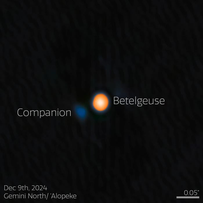 Descubierta compañera estelar de Betelgeuse