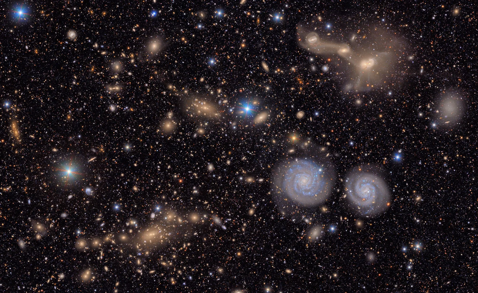 Imagen capturada por el observatorio Vera Rubin